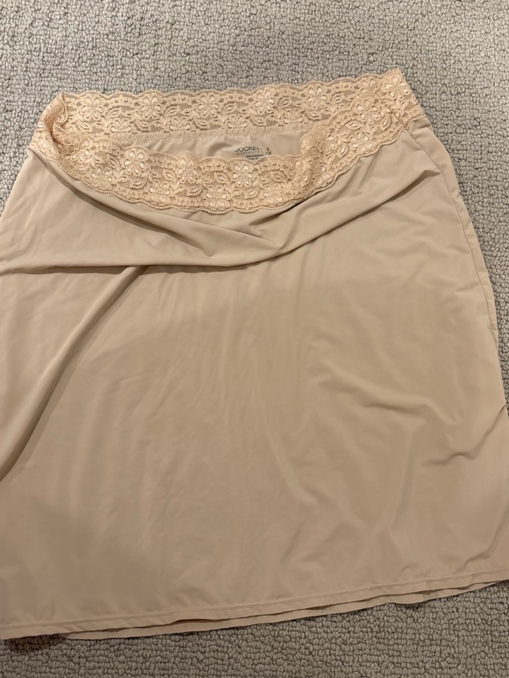 Jockey Beige Lace-Waist Half Slip